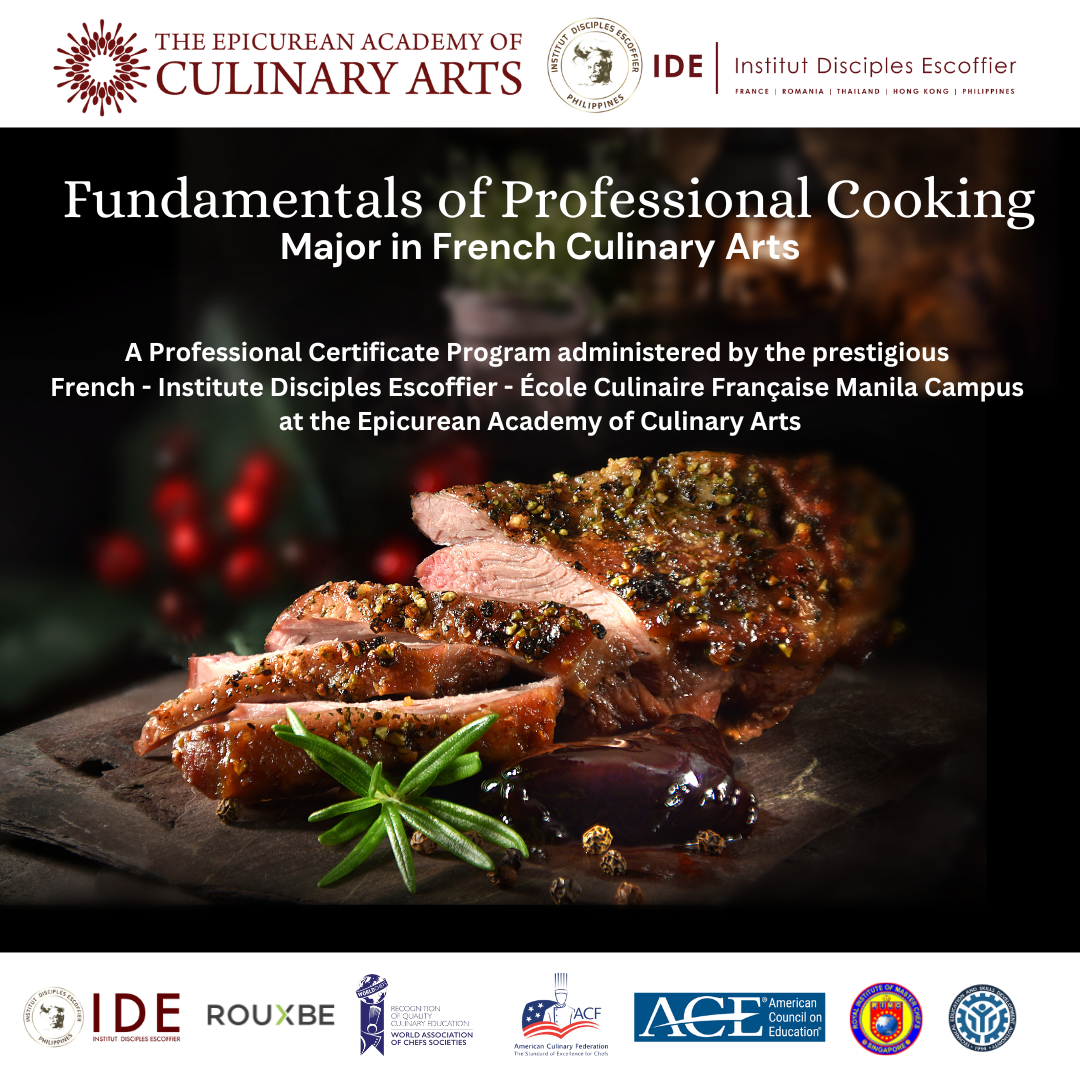 Institut Disciplies of Escoffier–École Culinaire Professionelle Certificate in French Culinary Arts